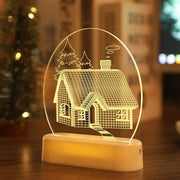 The New 2023 Santa Claus snowman Christmas Tree Lights bedroom decor night lights